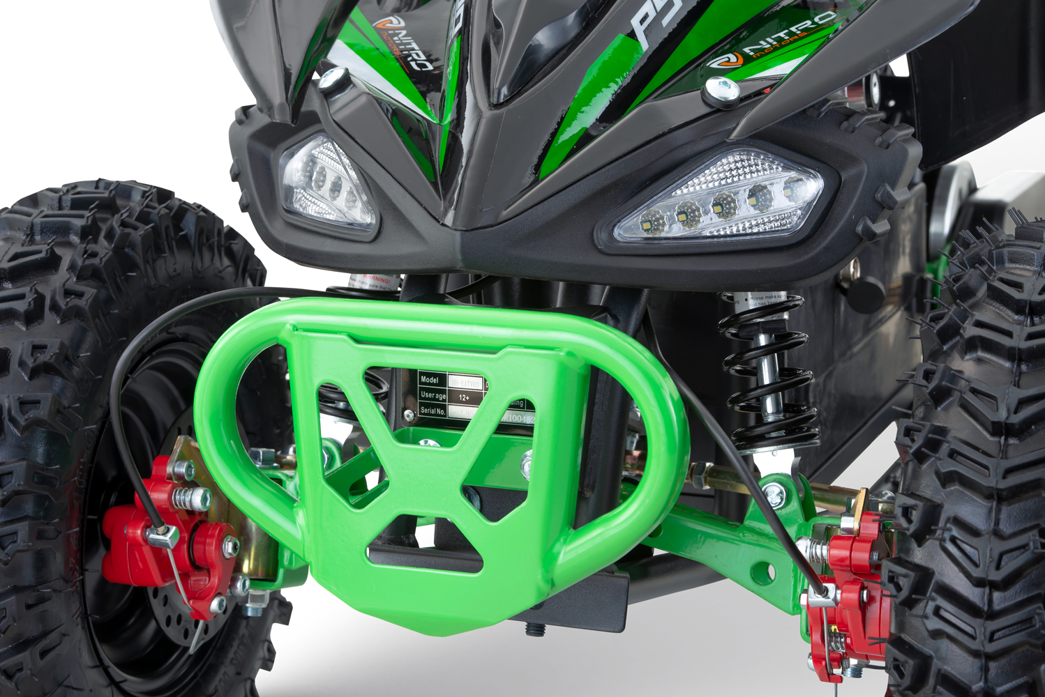 NITRO MOTORS 1000W Eco mini Kinder Quad Python Snowy-Profil L Sport 6 Zoll Elektro Kinderquad