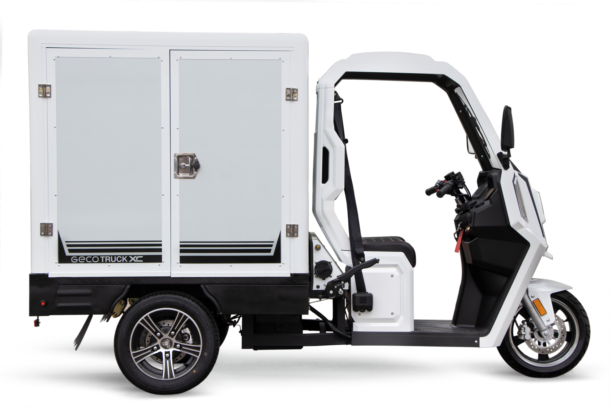 Elektroauto Lieferwagen, Lieferfahrzeug Elektro GECO Truck XC V9 Pickup Kofferaufbau, Elektro Transporter