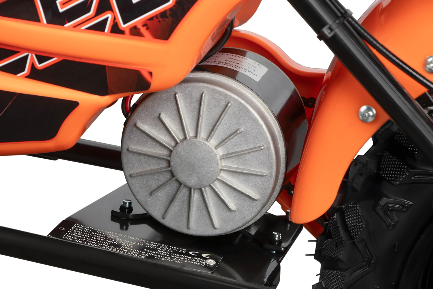 Elektro Kindermotorrad - 21 km/h Elektro-Bike Eco Flee 300 Watt, Elektro-Laufrad mit Stützrädern