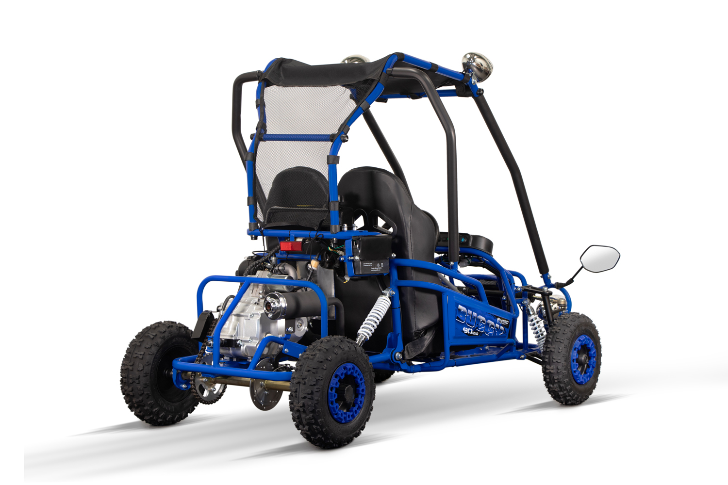 NITRO MOTORS Gokart 90cc, midi Kinder-Buggy Hunt 6 - 2 Sitzer Strandbuggy, Automatik Benzinbuggy