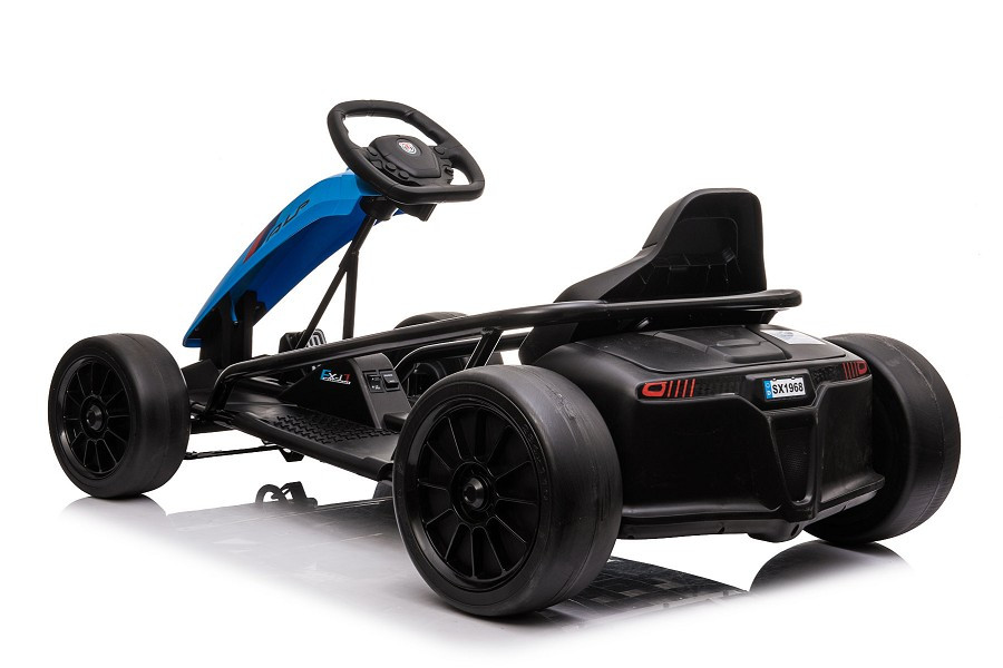 Kinder Elektroauto - 10 km/h "E-Go-Kart", Driftfunktion, 2 Motoren, Elektro Go-Kart für Kinder ab 170cm