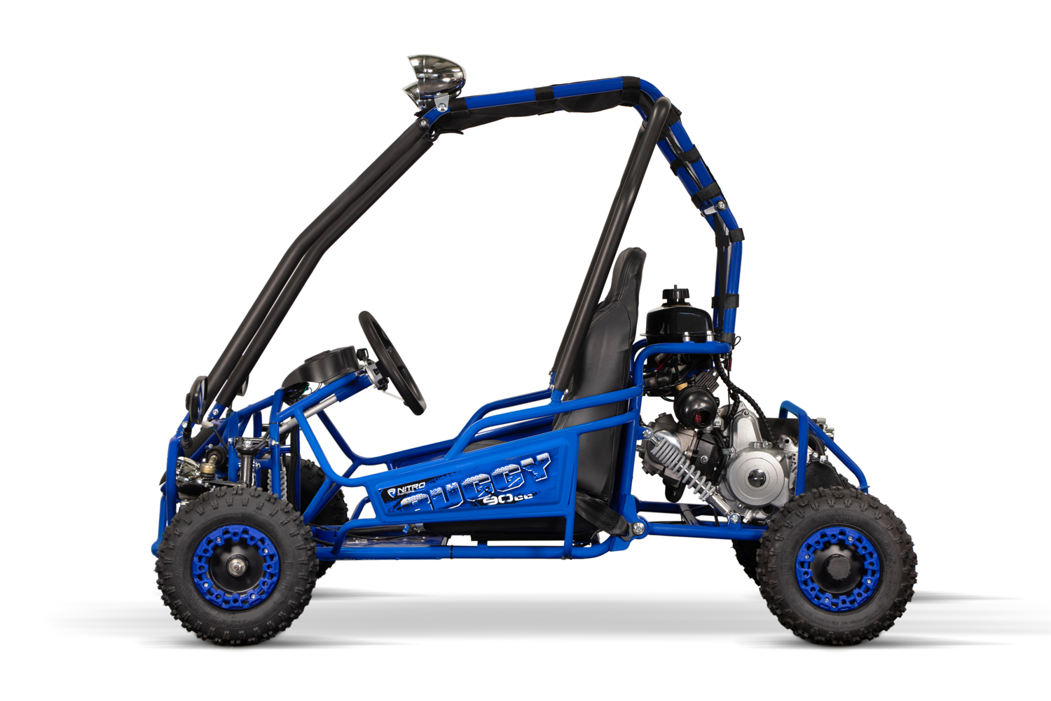 NITRO MOTORS Gokart 90cc, midi Kinder-Buggy Hunt 6 - 2 Sitzer Strandbuggy, Automatik Benzinbuggy