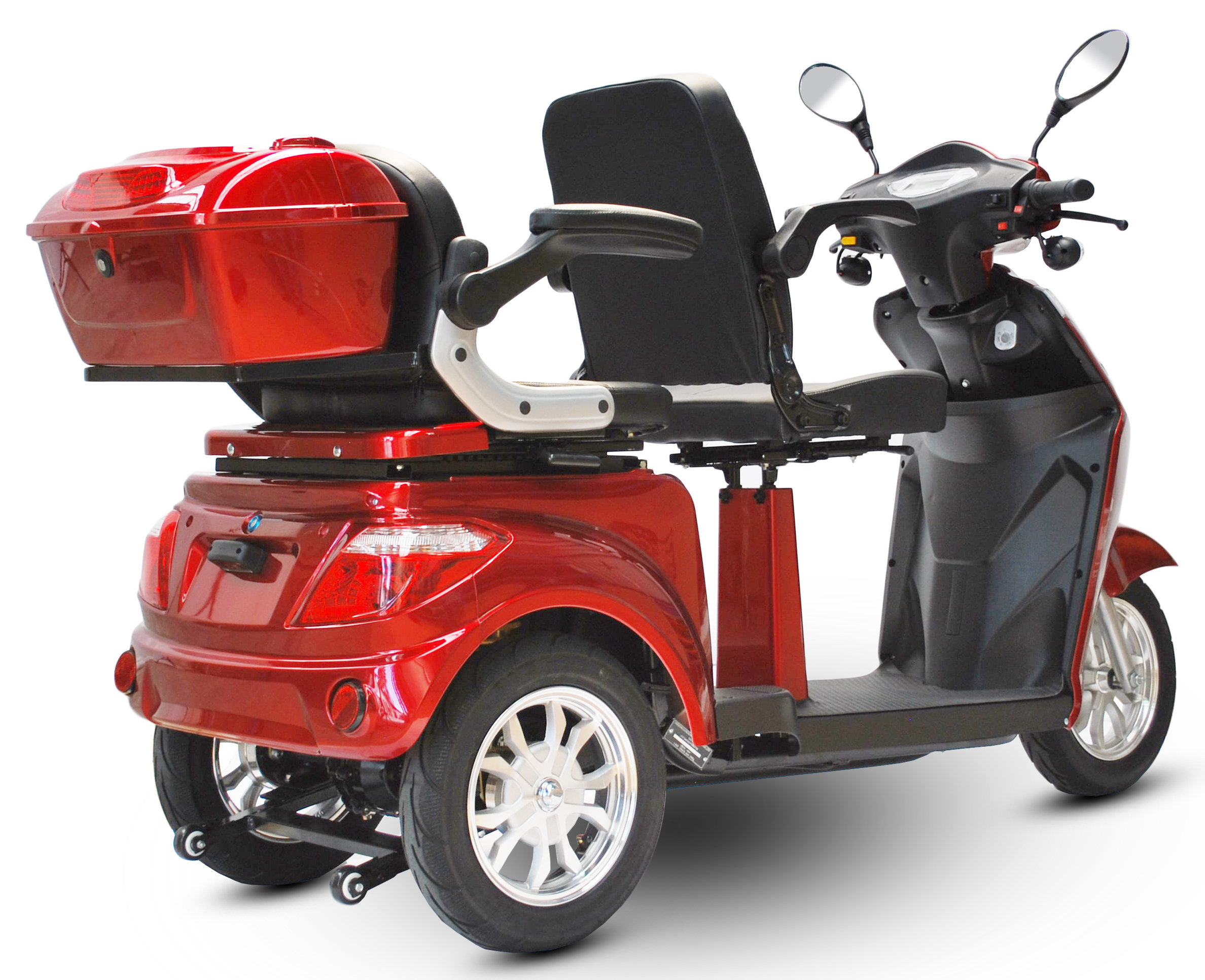 3 Rad Elektroroller DUO Doppelsitzer - Eco Engel 503 - Seniorenroller mit 2 Sitzen - 25 km/h (Blei/Lithium)
