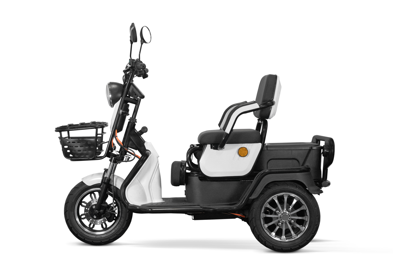Elektromobil Geco Senio CX2 800 Watt 60V, Dreirad mit 25km/h, Seniorenmobil als Zweisitzer, E-Dreirad