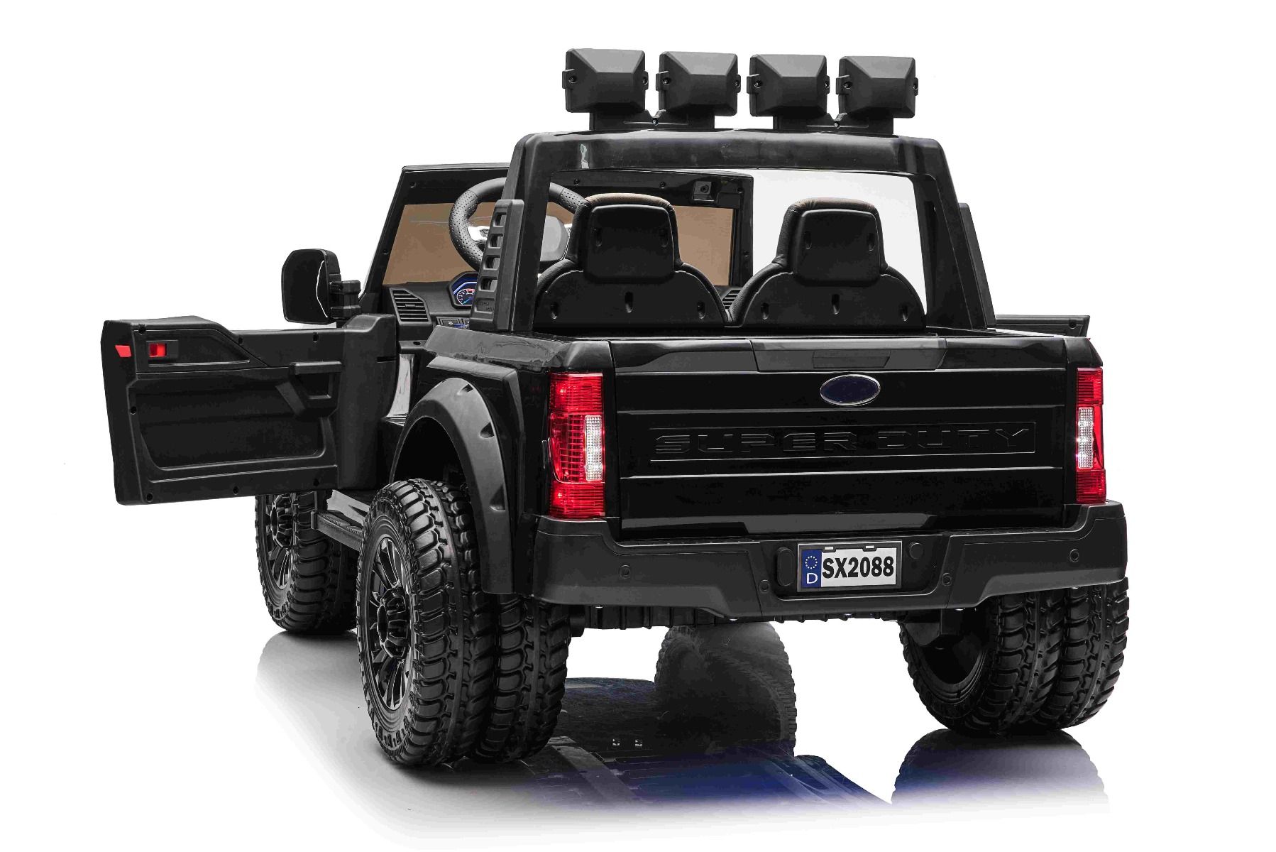 XXL Kinder Elektroauto Ford Super Duty 2x Elektromotor, 10 km/h - Elektro-Kinderfahrzeug 2 Sitzer