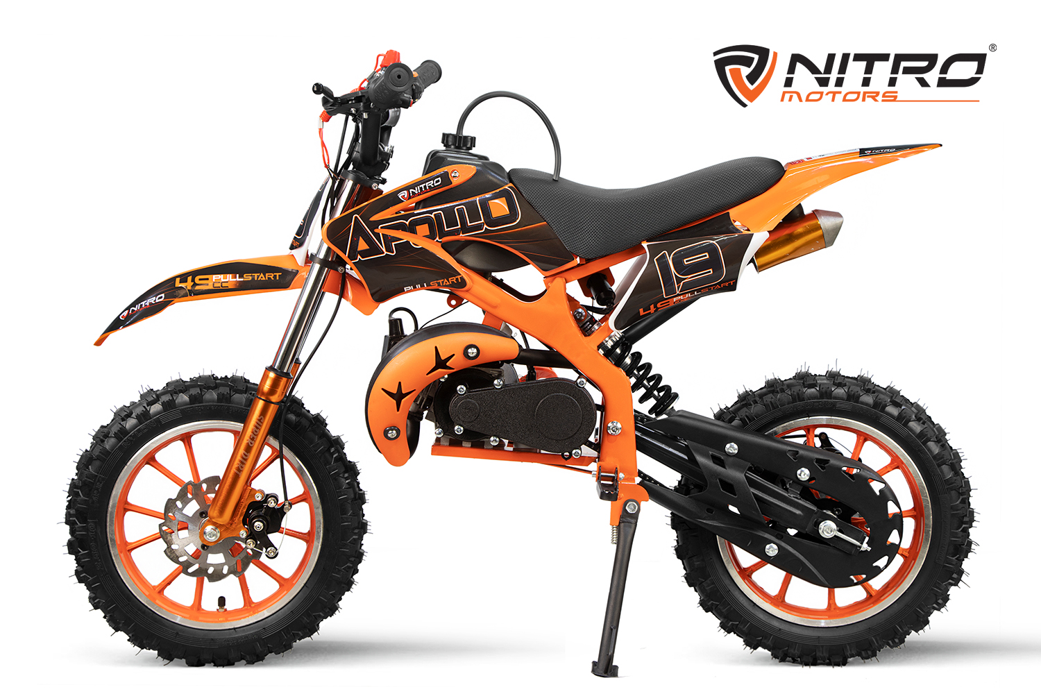 NITRO MOTORS 49cc mini Kinder Dirtbike Apollo Fun 10 Zoll, Kinder Motorcross Bike, Crossbike