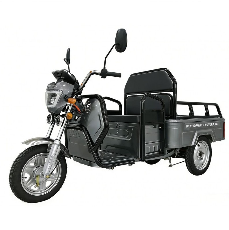 Elektrokipper Rhino 25/45 km/h Transportfahrzeug mit 2540 Watt, Lastenfahrzeug, E-Kipper, E-Trike mit Ladefläche