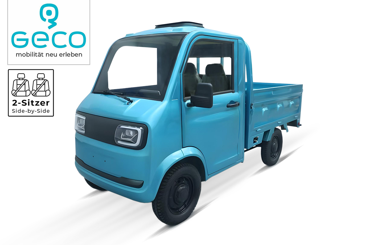 Elektropickup Geco Cargo Worker P440, Elektro Lieferwagen, Elektro Transporter, Pickup Truck