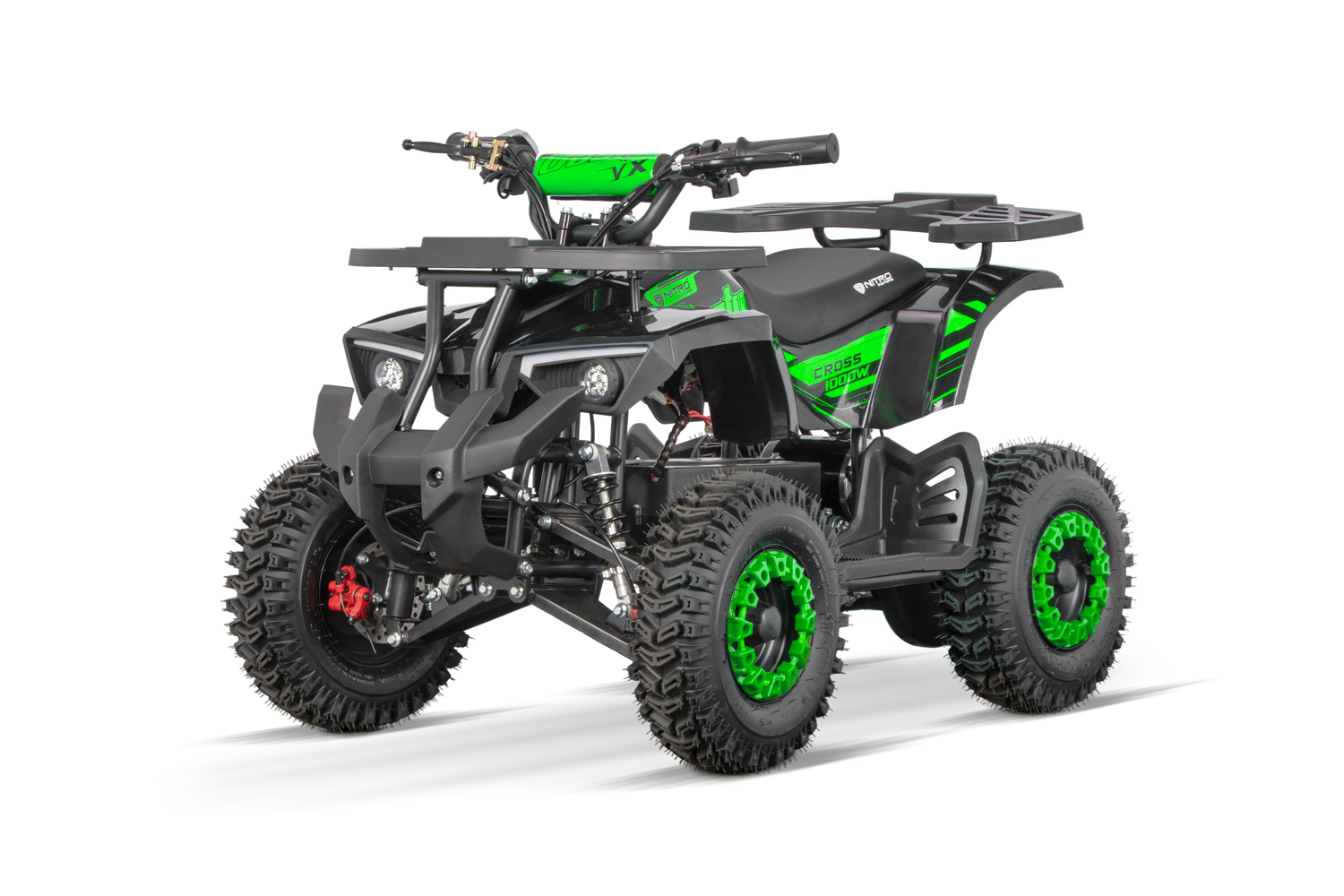 NITRO MOTORS 1000 W Eco mini Kinder Quad Dusty VX Cross 6 Zoll, Elektroquad für Kinder, Kinderquad bis 25 km/h