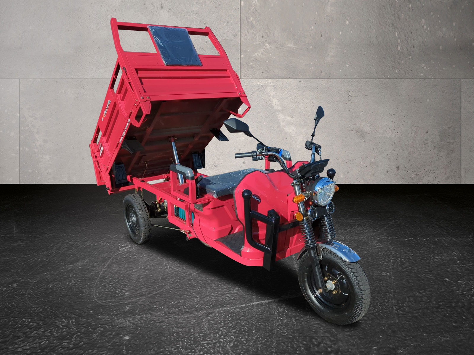 Elektro-Pritsche Cargo Runner Heavy Duty 40 km/h - hydraulischer Kipper - Transportfahrzeug, Lastenfahrzeug, Elektro Pritschenwagen
