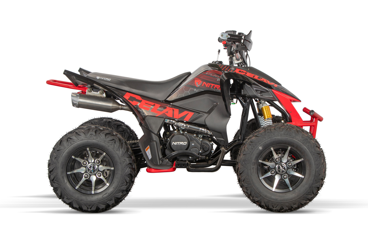 NITRO MOTORS 250cc maxi Benzinquad maxi Quad Celavi RS10, Quad 4-Gang Manuell Platin Alu-Felge