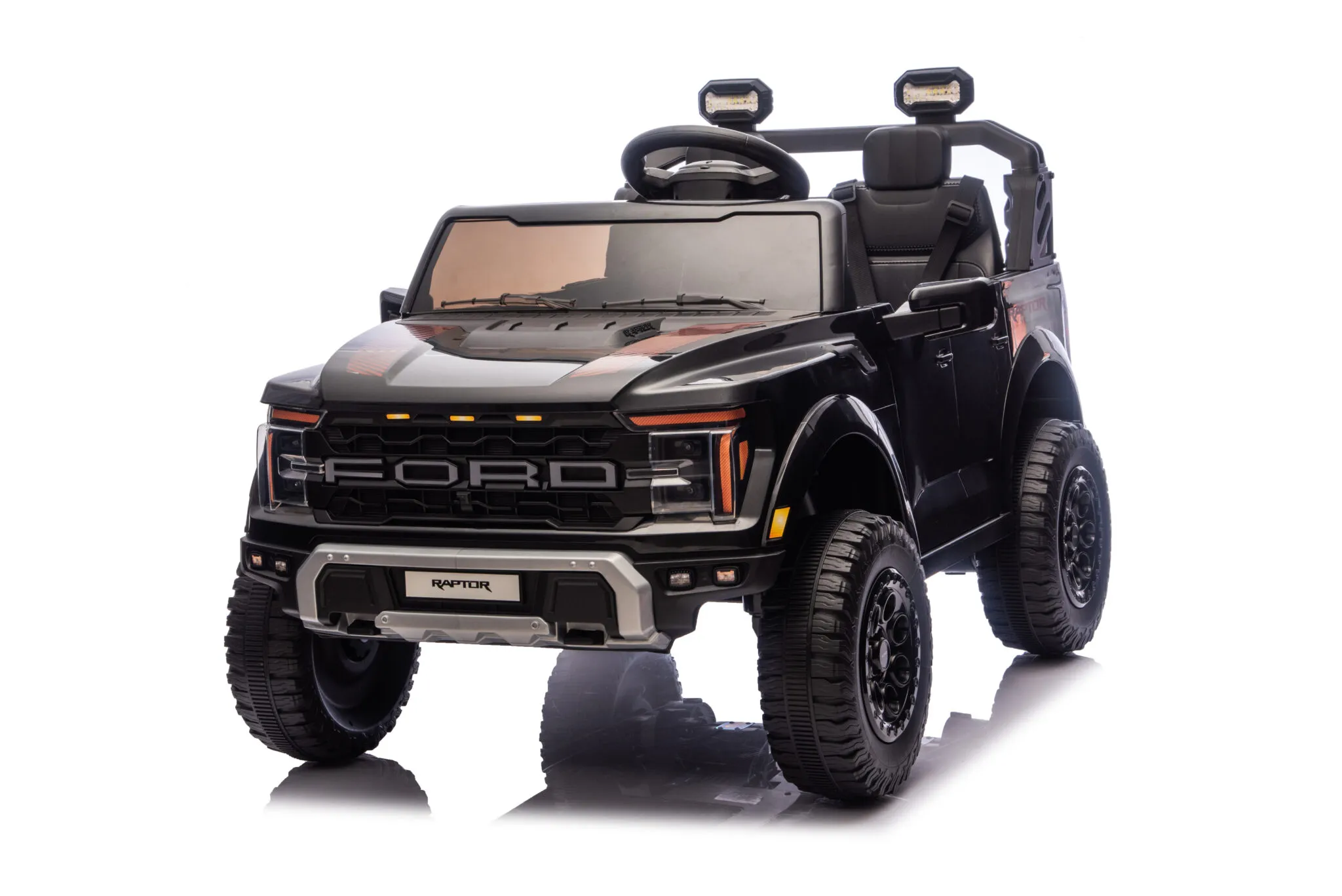 Kinder Elektrofahrzeug Pickup Ford Raptor - Zweisitzer mit 2x90 Watt, Elektro Kinderauto SUV Jeep