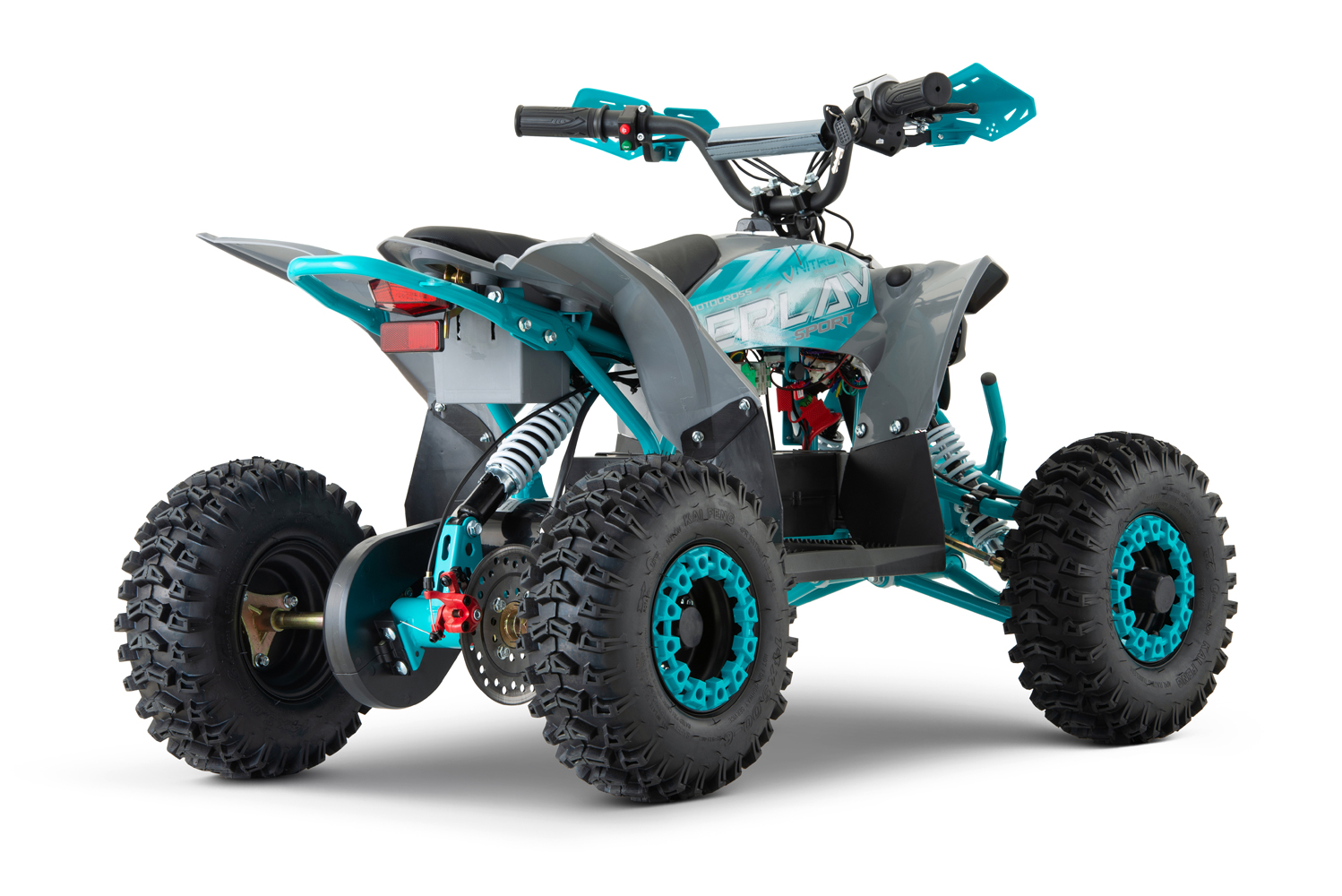 NITRO MOTORS 1200W 48V Eco mini Kinder Quad Replay Snowy Tire XL Sport 6 Zoll, Elektroquad für Kinder