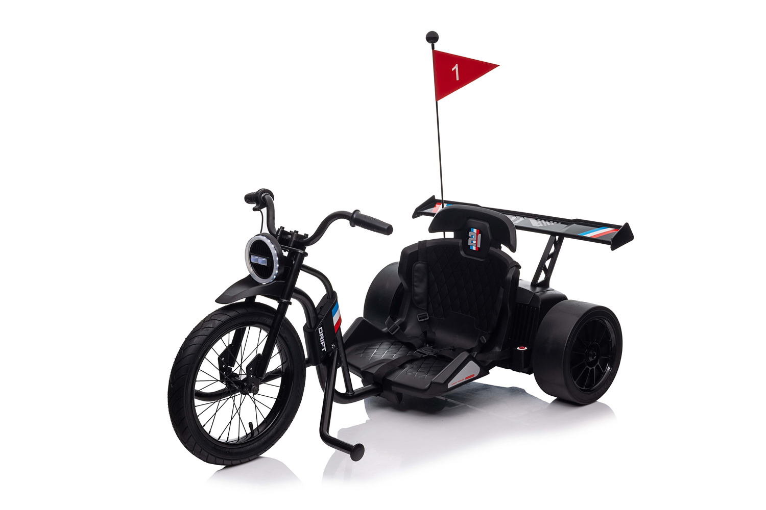 Elektrokinderfahrzeug, Kinder E-Trike, Elektro-Dreirad DRIFTING E-BIKE für Kinder, 2x120W, Elektrokindertrike
