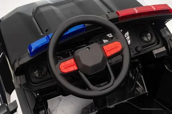 Police-Car mit 800 Watt bis 10 km/h, Polizei Elektrofahrzeug, Elektro-Kinderfahrzeug, Kinder-Polizeiauto, Elektroauto für Kinder
