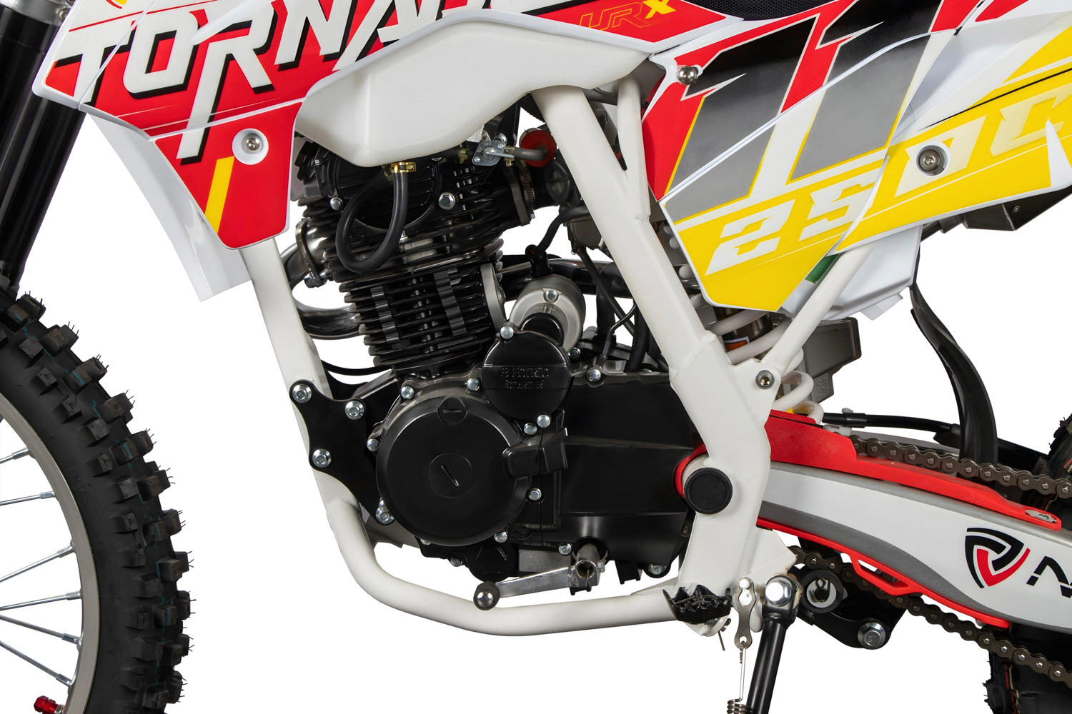Nitro Motors 250cc Kinder Dirtbike TORNADO UX URX 21/18 Kick und E-Start, Kinder Motorcross Bike