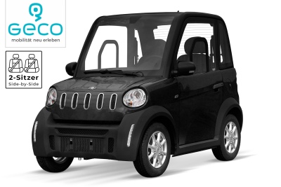 Elektroauto GECO TWIN 4.0 125 Ah oder 150Ah, 45 km/h - Kabinenfahrzeug, Elektrofahrzeug für Senioren, E-Auto