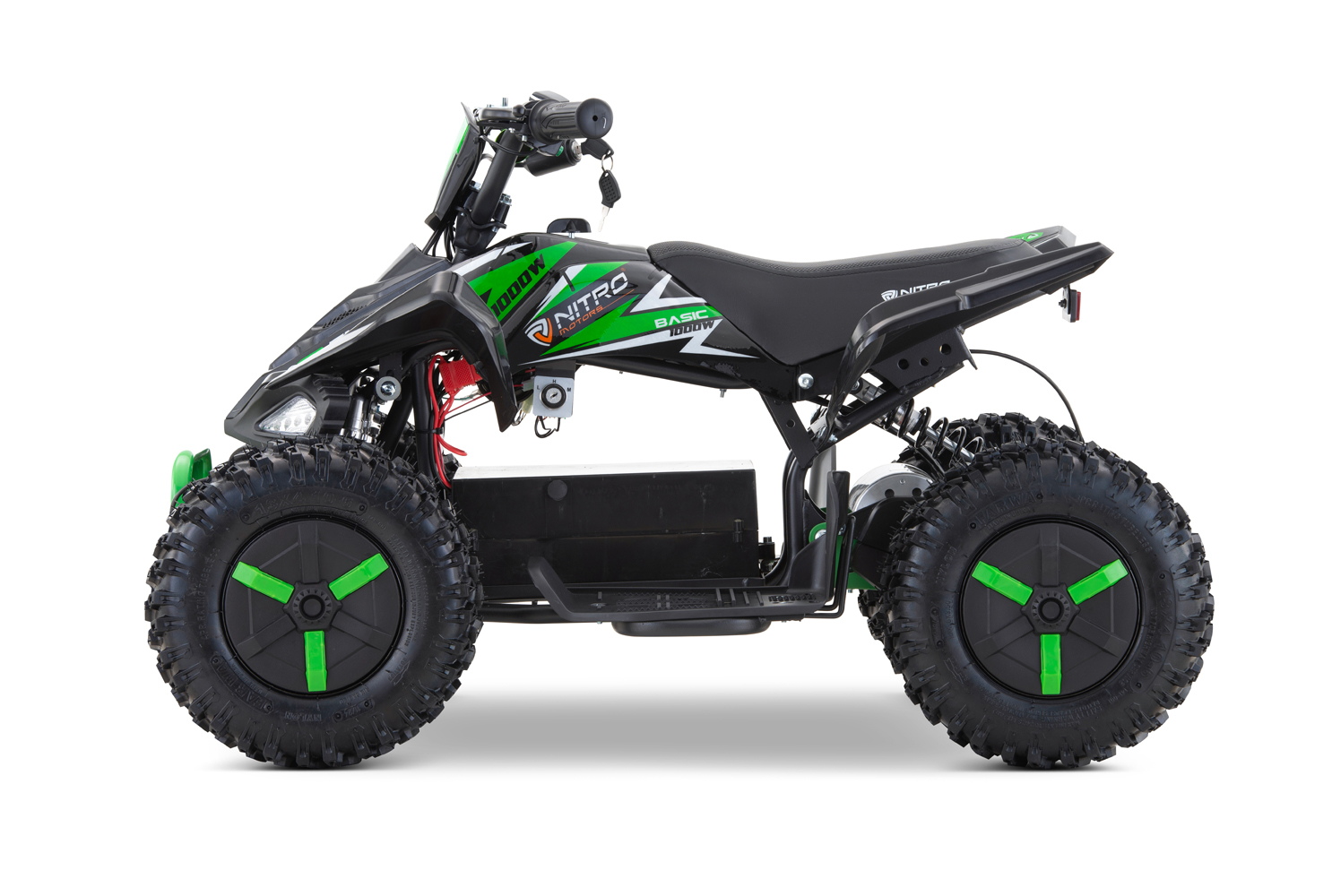 NITRO MOTORS 1000W Eco mini Kinder Quad Python Snowy-Profil L Sport 6 Zoll Elektro Kinderquad