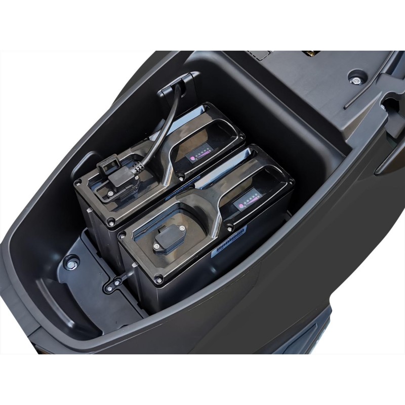 Elektroroller E-Roller Long Runner mit 2800 Watt, Reichweite bis zu 160 km, E-Mofa Lithiumakku 60V mit Topcase