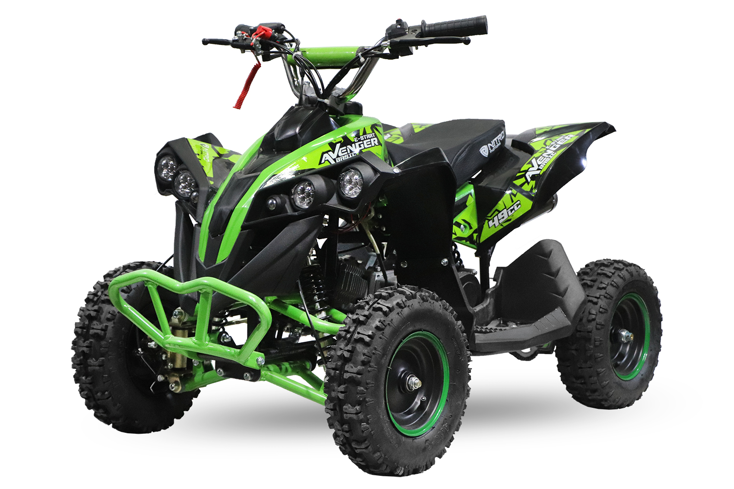 Nitro Motors 49cc Avenger Basic 6 Zoll Atv Mini Kinder-Quad, Benzinquad, Miniquad