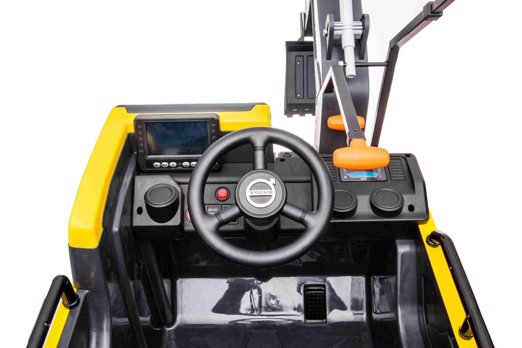 Elektrischer Bagger für Kinder Volvo Excavator - Kinderbagger mit Baggerschaufel, Elektrobagger für Kinder
