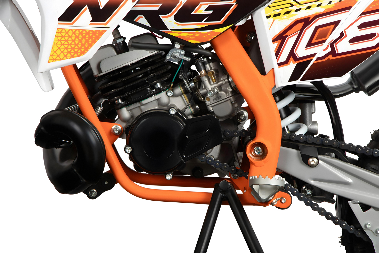 NITRO MOTORS 50cc midi Kinder Dirtbike NRG50 RS Racing 12/10 Zoll, Kinder Crossbike, Kindermotorrad mit 50 km/h