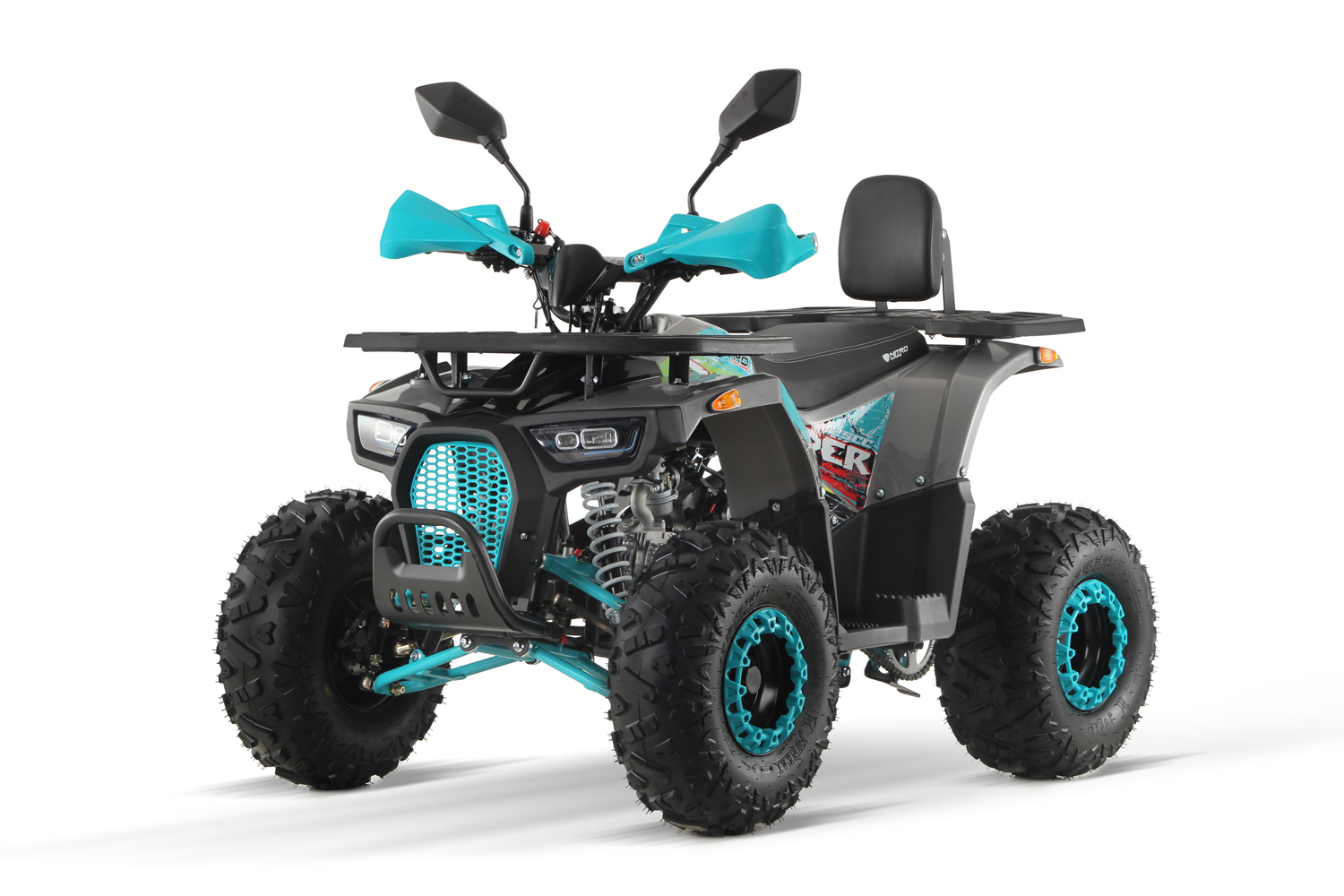NITRO MOTORS 125cc midi Kinder Quad Dustrider RS8-3G Sport 8 Zoll, Semi-Automatik