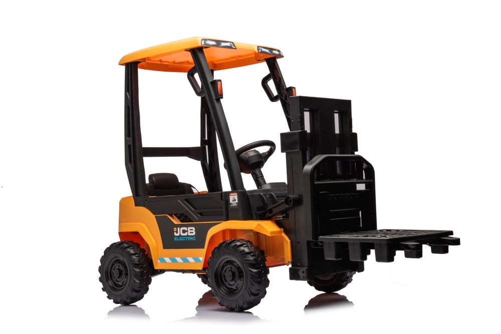Elektro Kinderauto - Elektro Gabelstapler mit Dach - Einsatzfahrzeug für Kinder, Elektro Stapler 2x45 Watt