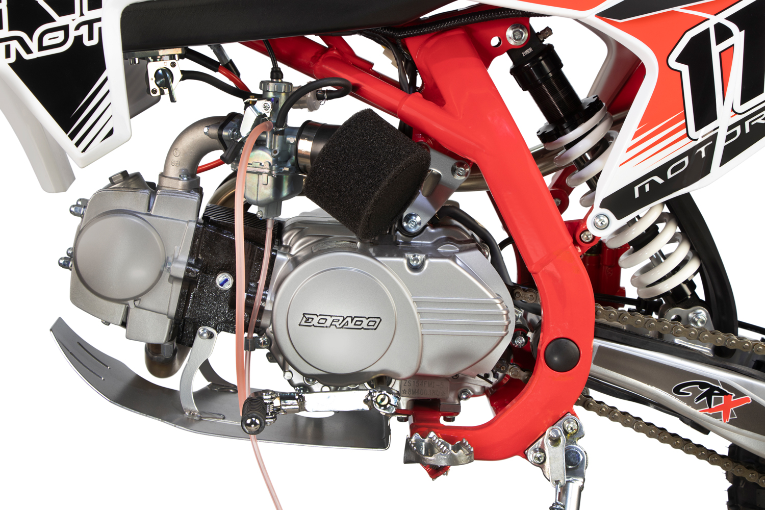 NITRO MOTORS 125cc midi Kinder Dirtbike CRX Bro 17/14 Zoll, Kinder Motorcross Bike