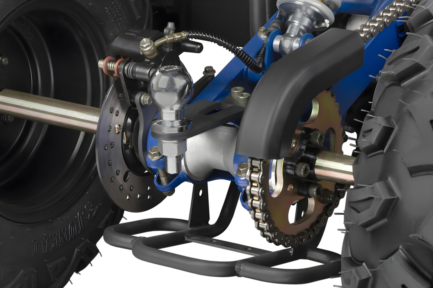 NITRO MOTORS 200cc maxi Quad Nero CVT RS10 Sport inkl. Seilwinde - Benzinquad 10 Zoll Alarmanlage