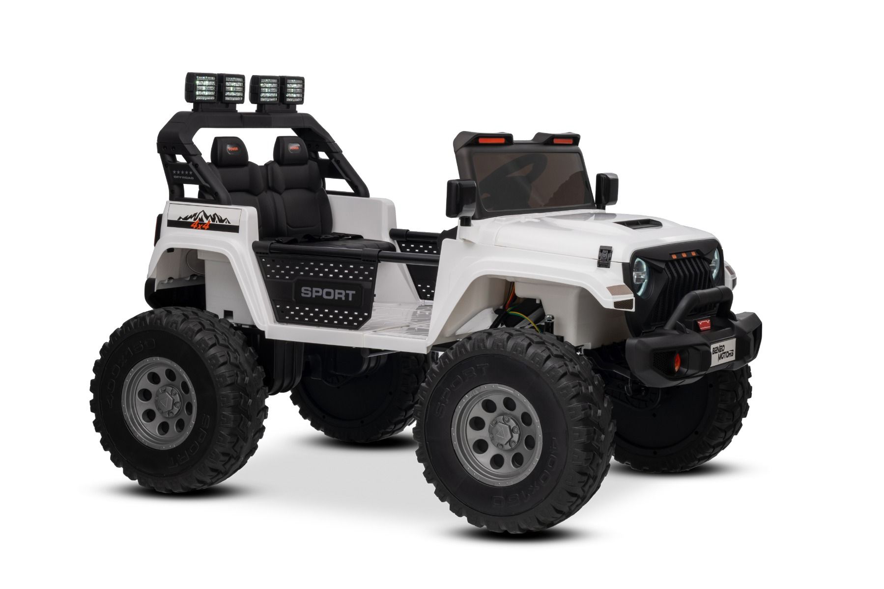 Elektrisches Kinderauto Beneo Motors OFFRIDE 4x4 Allrad, Jeep mit Lithiumakku - Zweisitzer