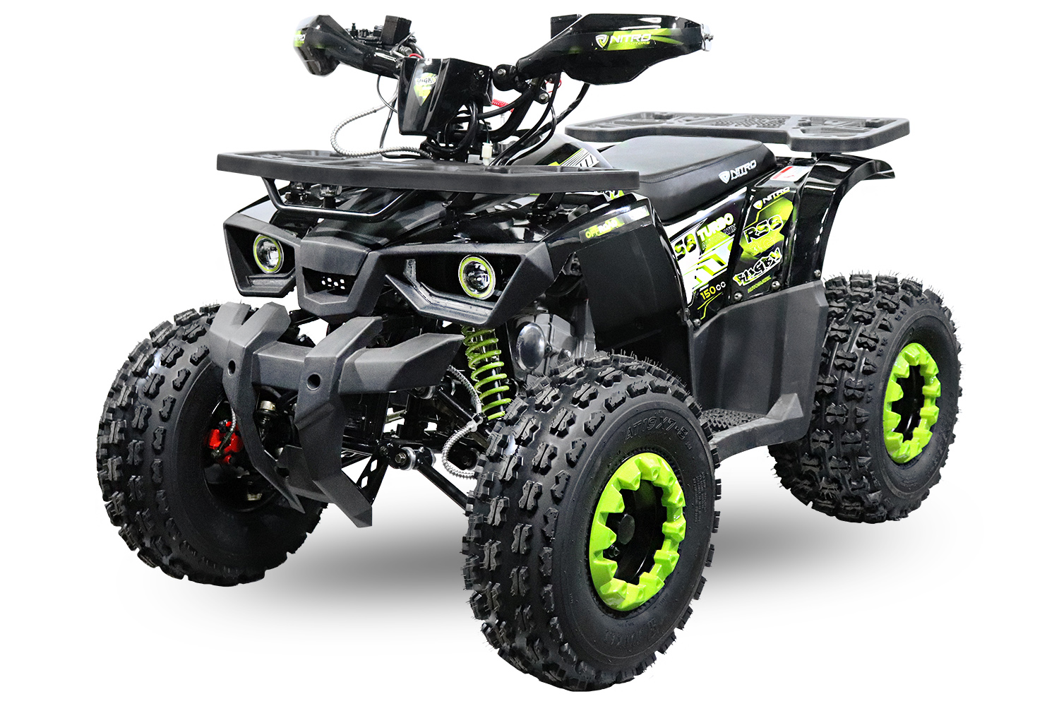 NITRO MOTORS 150cc midi Kinder Quad Rugby RS8-A Platin, 8 Zoll Benzinquad
