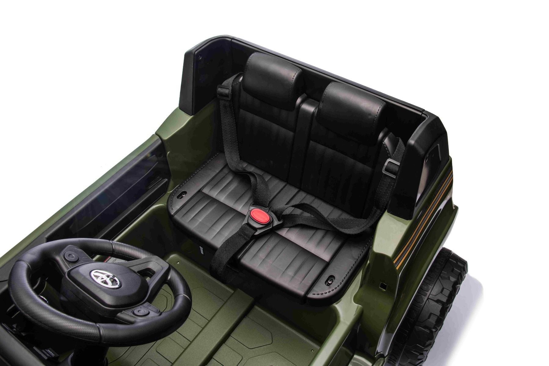 Kinder-Elektroauto Toyota Landcruiser mit 2x25W und Lithiumakku, Elektro Kinderfahrzeug, Elektrofahrzeug für Kinder breiter Sitz