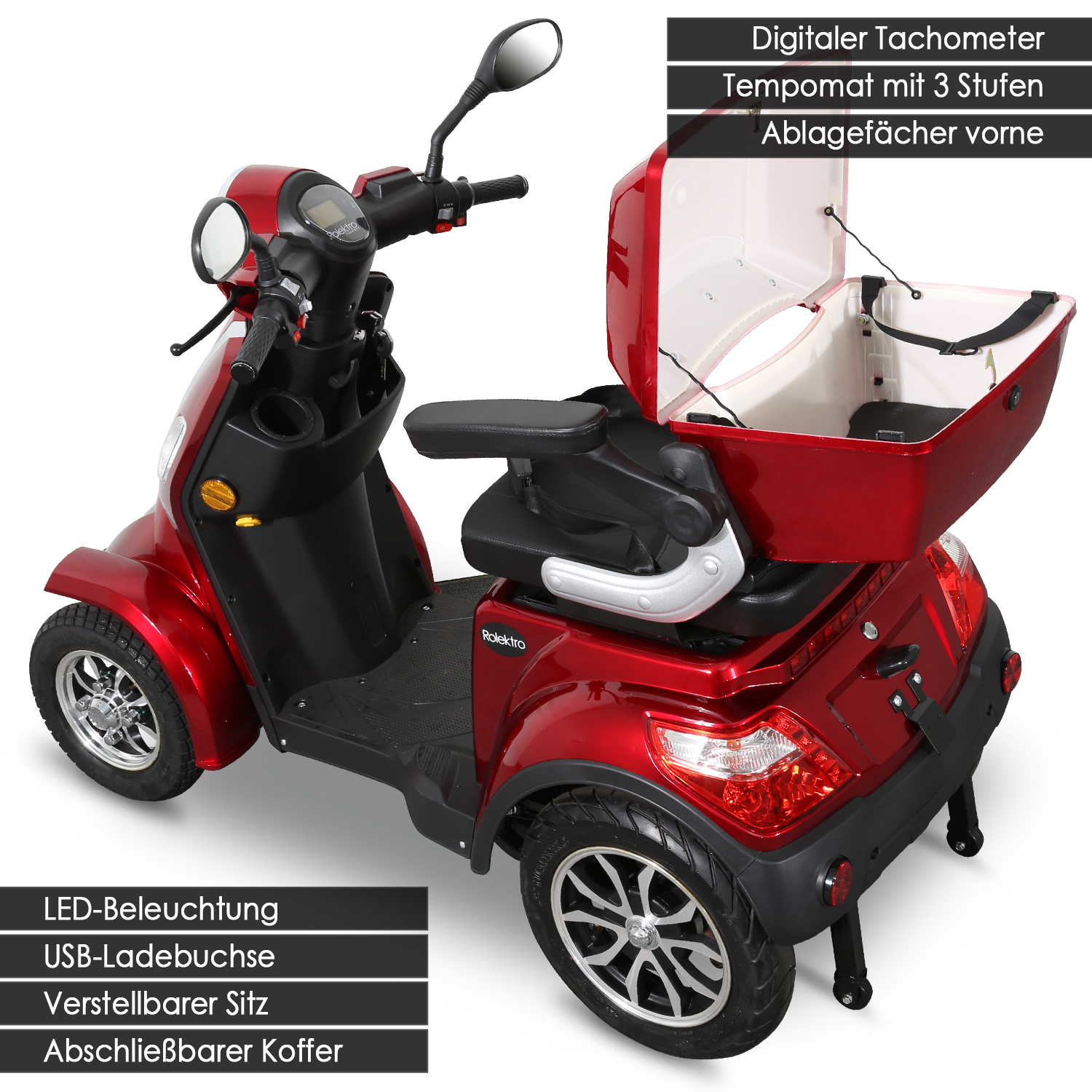 Rolektro E-Quad 25 V.2 Blei-Gel - 4 Rad Seniorenmobil