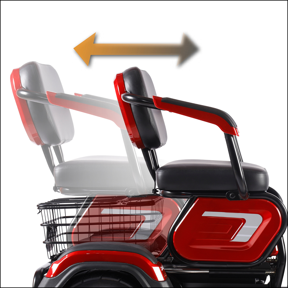 ENEWAY Dreirad Elektromobil Bari 3-Rad 6 km/h, E-Trike für Senioren, Elektrotrike, Seniorenmobil mit 3 Rädern