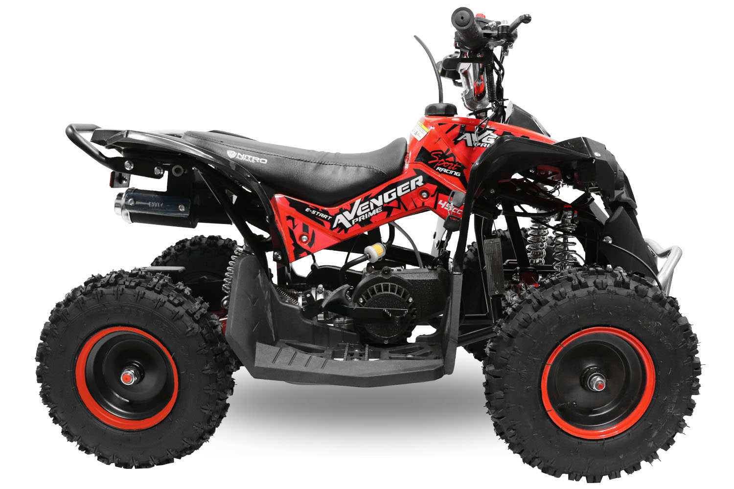 Nitro Motors Avenger 49cc mini Kinder Quad E-Start PRM 6 Zoll, Miniquad Atv Kinderquad, Benzinquad