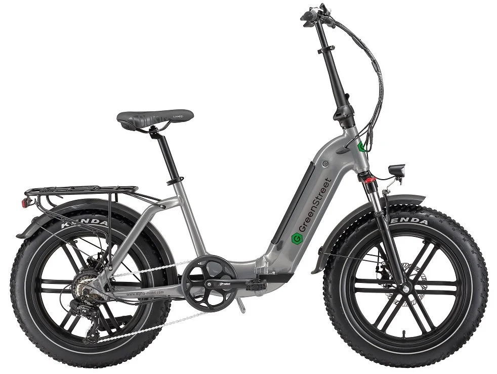 E-Bike Tiefeinsteiger Klapprad GS5 von GreenStreet, Ebike mit 250 Watt, Klappfahrrad mit tiefem Einstieg, Faltrad 20 Zoll