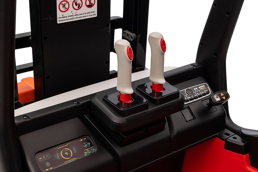 Elektro Gabelstapler 638 - Kindergabelstapler - Einsatzfahrzeug für Kinder, Elektro Stapler 2x35 Watt