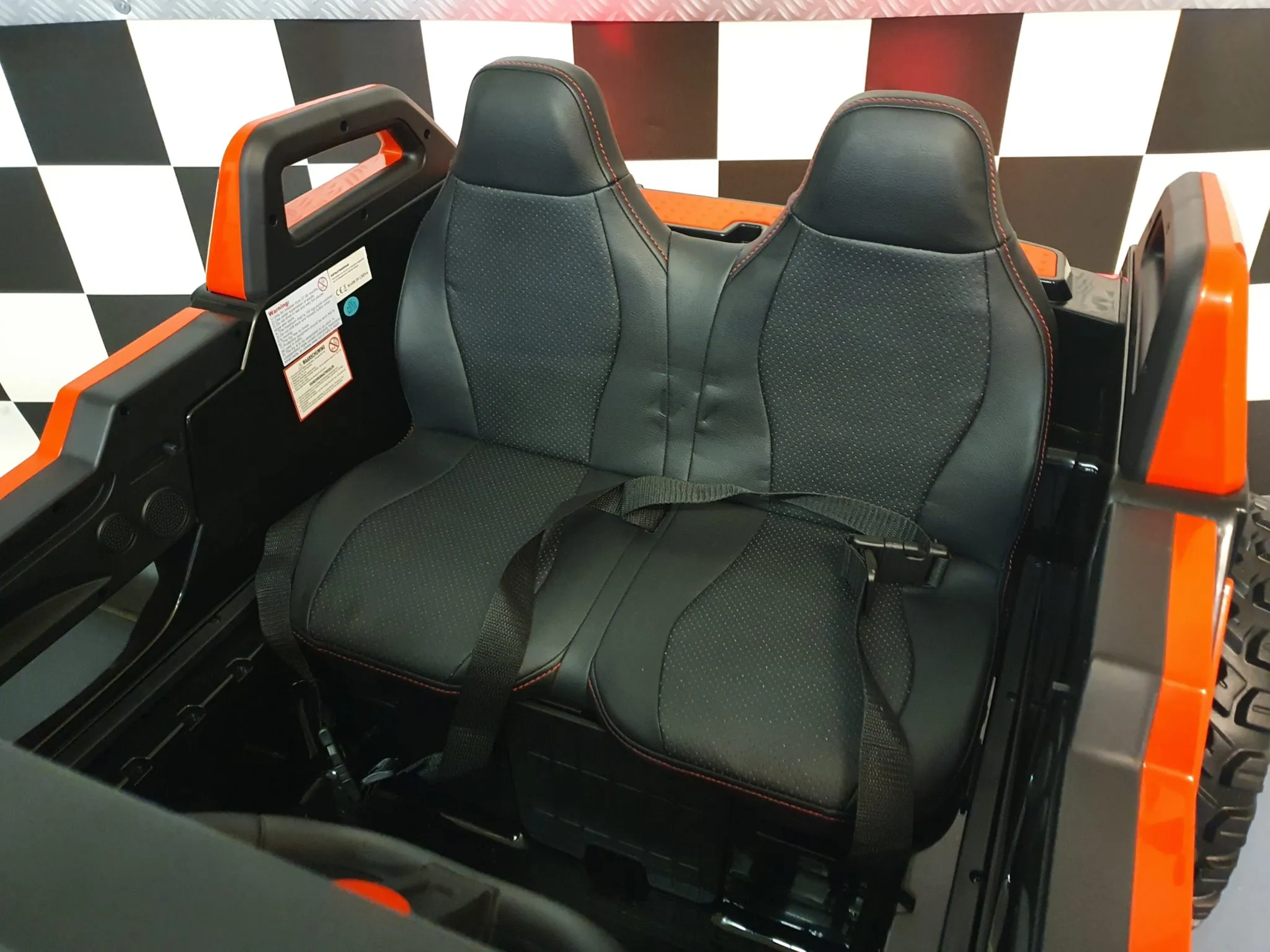 Elektro Kinderauto 2 x 300 Watt - 16 km/h Power Buggy Allrad für 2 Kinder - 2 Sitzer Elektrobuggy, Kinderbuggy
