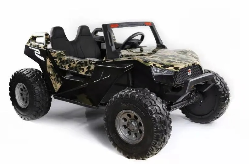 Elektro Kinderauto 2 x 300 Watt - 16 km/h Power Buggy Allrad für 2 Kinder - 2 Sitzer Elektrobuggy, Kinderbuggy