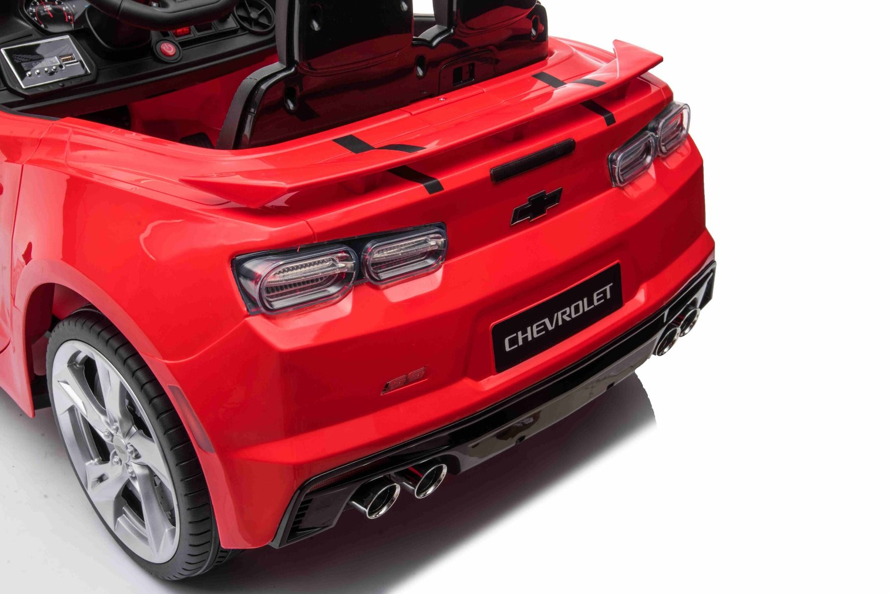 Kinder-Elektroauto Chevrolet Camaro, Elektro Kinderfahrzeug mit 2x35W, Sportwagen für Kinder