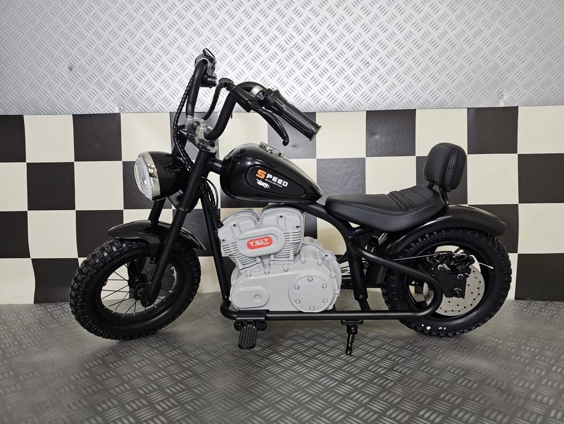 Elektrisches Kindermotorrad Chopper 24 Volt, 8 km/h, Elektromotorrad mit 200 Watt, Kids Chopper