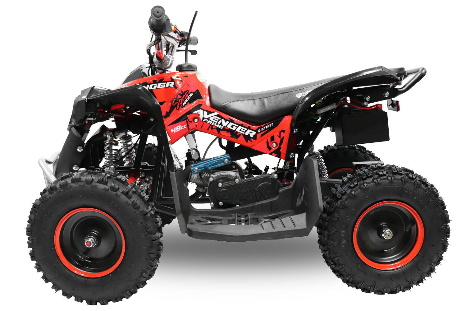 Nitro Motors Avenger 49cc mini Kinder Quad E-Start PRM 6 Zoll, Miniquad Atv Kinderquad, Benzinquad