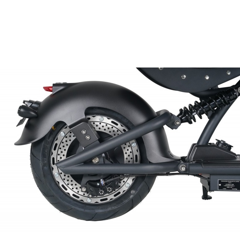 Elektroroller 2-Rad Chopper Angry Blake mit 4000 W, E-Roller bis 85 km/h und Li Samsung-Akku, Elektrochopper, Elektromotorrad