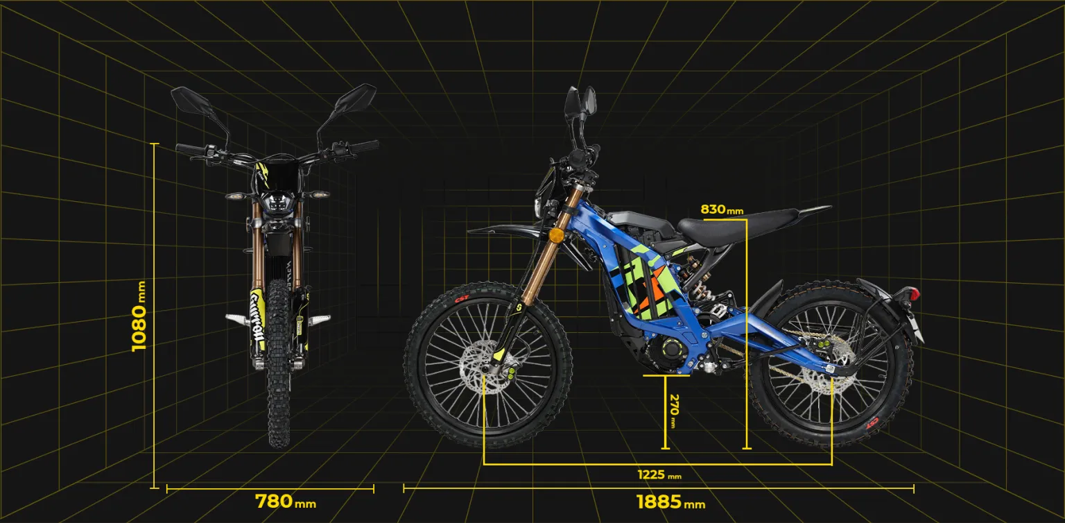 Elektro Dirtbike Crossbike Surron Light Bee - Elektro Motorcross 8000 Watt, Lithiumakku - Elektrobike Straßenzulassung