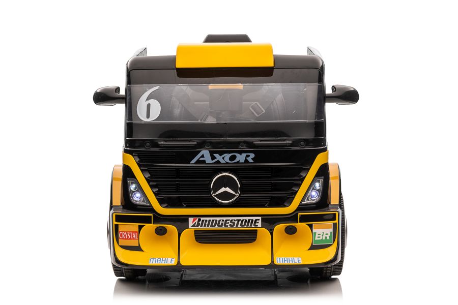 Elektro-LKW für Kinder - 8 km/h Mercedes XMX622B Kinder LKW mit Auflieger, Elektro Baustellenfahrzeug, Elektrokinderfahrzeug
