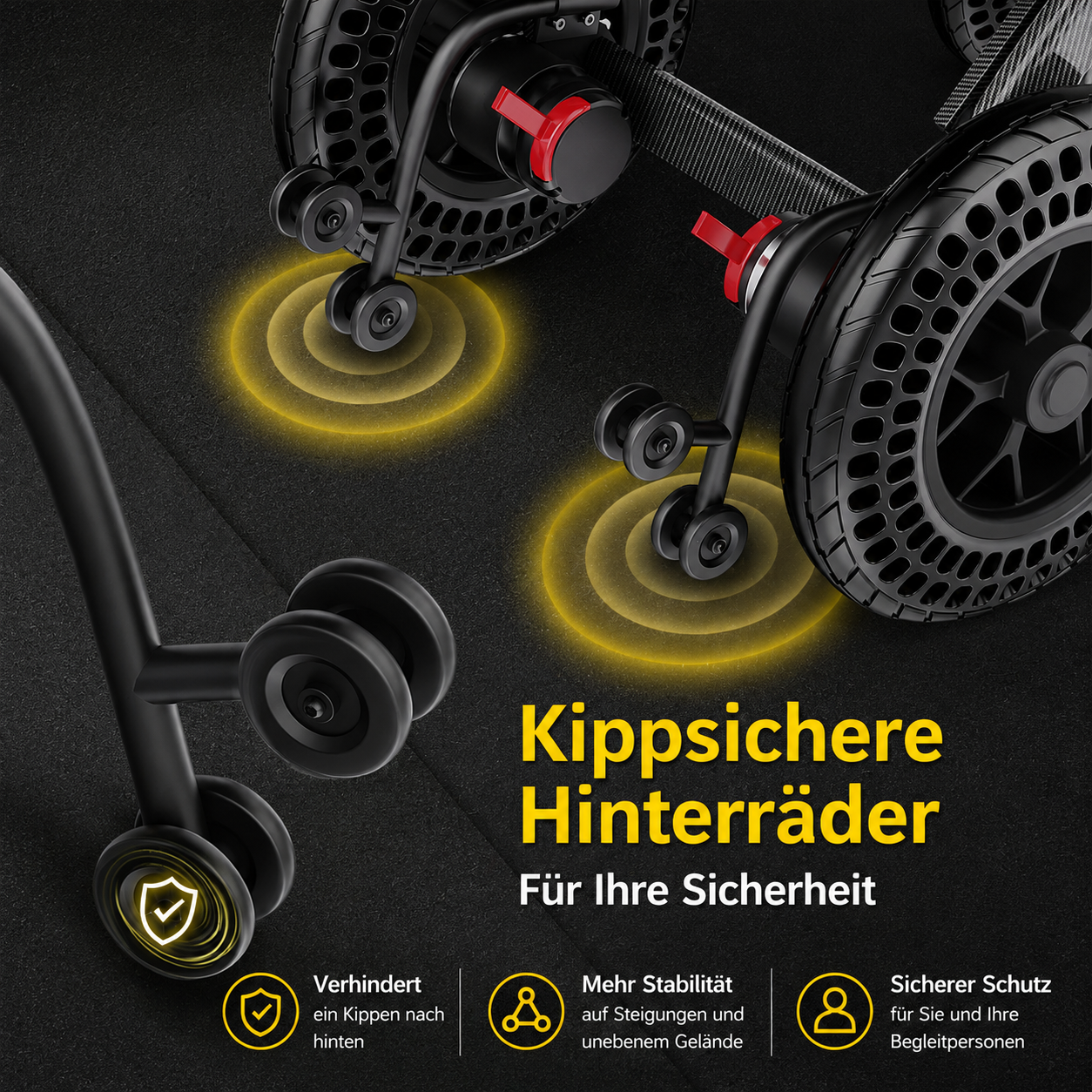 Elektrorollstuhl - Seniorenroller B20 - elektrischer Mobilitätsroller E-Rollstuhl klappbar - Reichweite bis 48 km