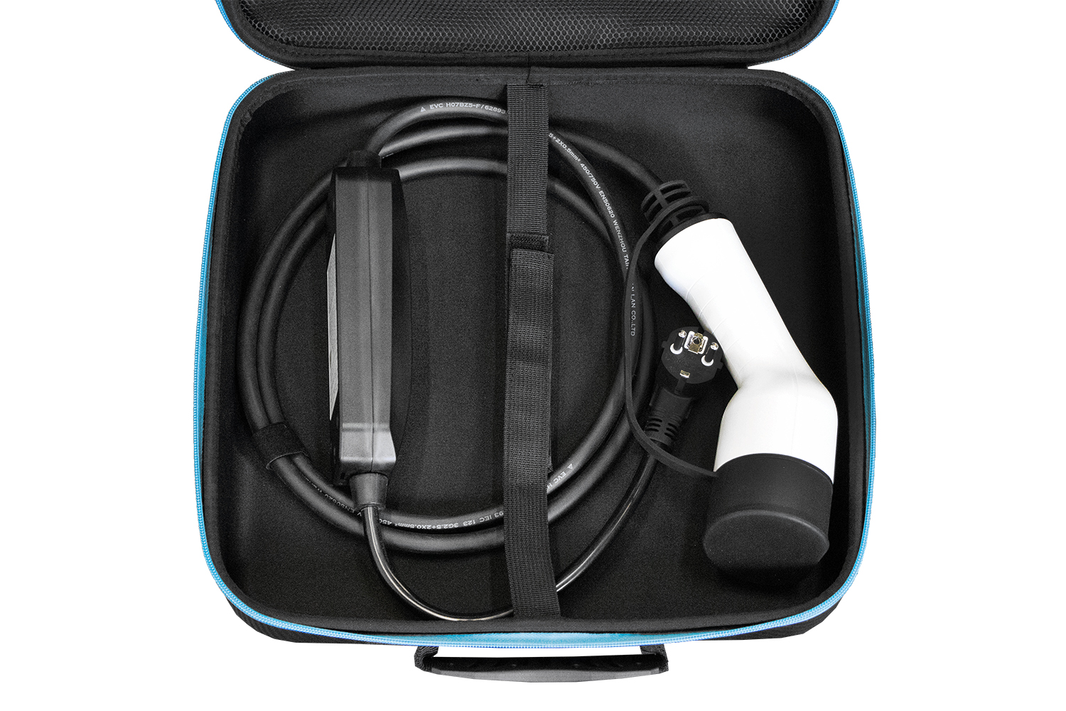 Geco EV Kabeltasche PowerCase für Elektro Autos - Tasche für Ladekabel in Carbon-Optik