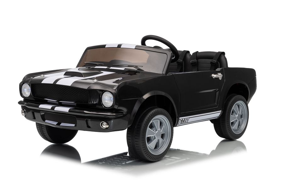 Oldtimer Elektro Kinderfahrzeug Shelby GT350 - Elektroauto für Kinder mit 4x200W, Elektrokinderfahrzeug
