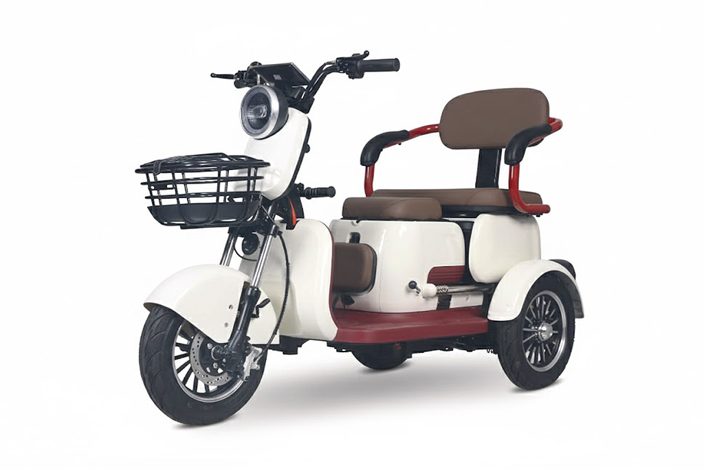 Elektromobil Geco Senio CX2 R110 1000 Watt 60V, Dreirad mit 25 km/h, Seniorenmobil als Zweisitzer, E-Dreirad